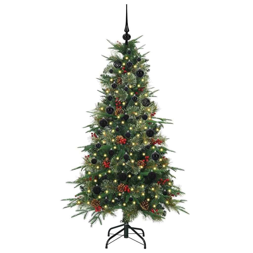 Vidaxx albero di Natale artificiale pieghevole verde 150 cm PE e PVC