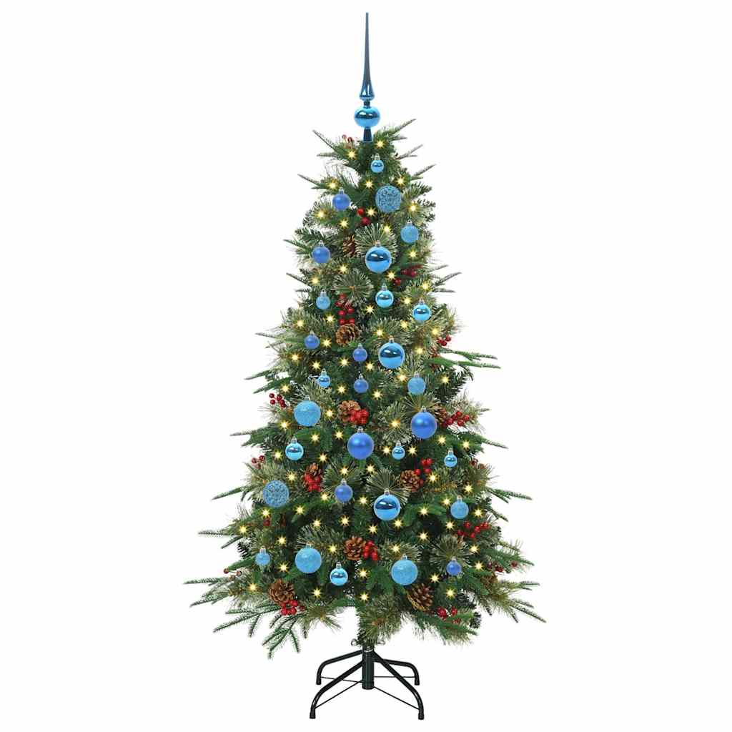 Vidaxx albero di Natale artificiale pieghevole verde 150 cm PE e PVC