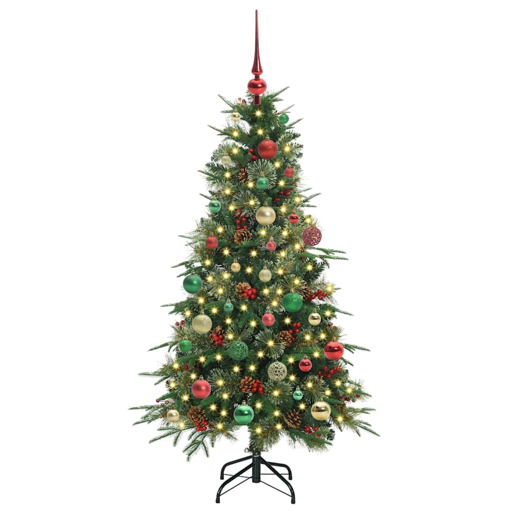 Vidaxx albero di Natale artificiale pieghevole verde 150 cm PE e PVC