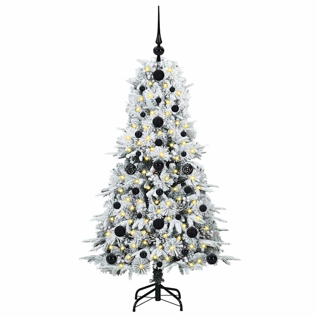 Vidaxx albero di Natale artificiale pieghevole bianco 120 cm PE e PVC