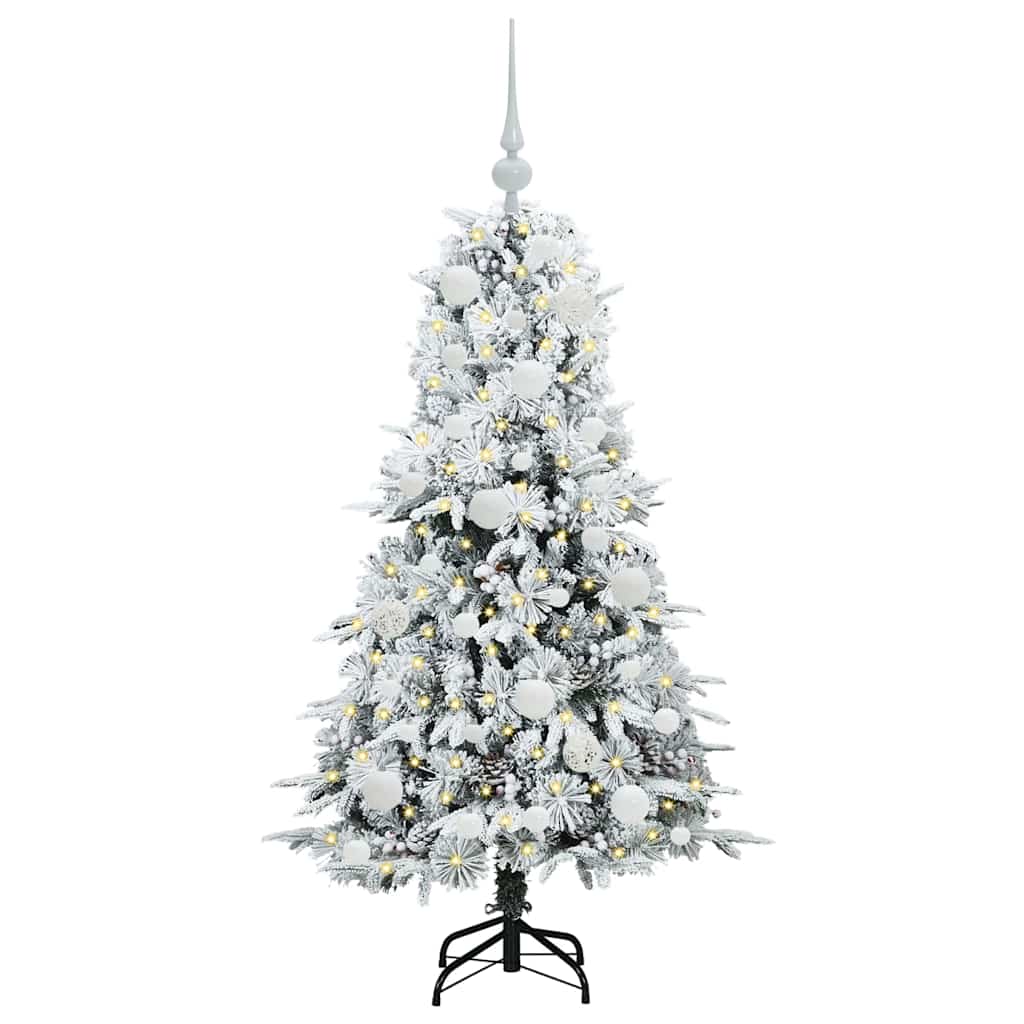 Vidaxx árbol de Navidad artificial plegable blanco 120 cm PE y PVC
