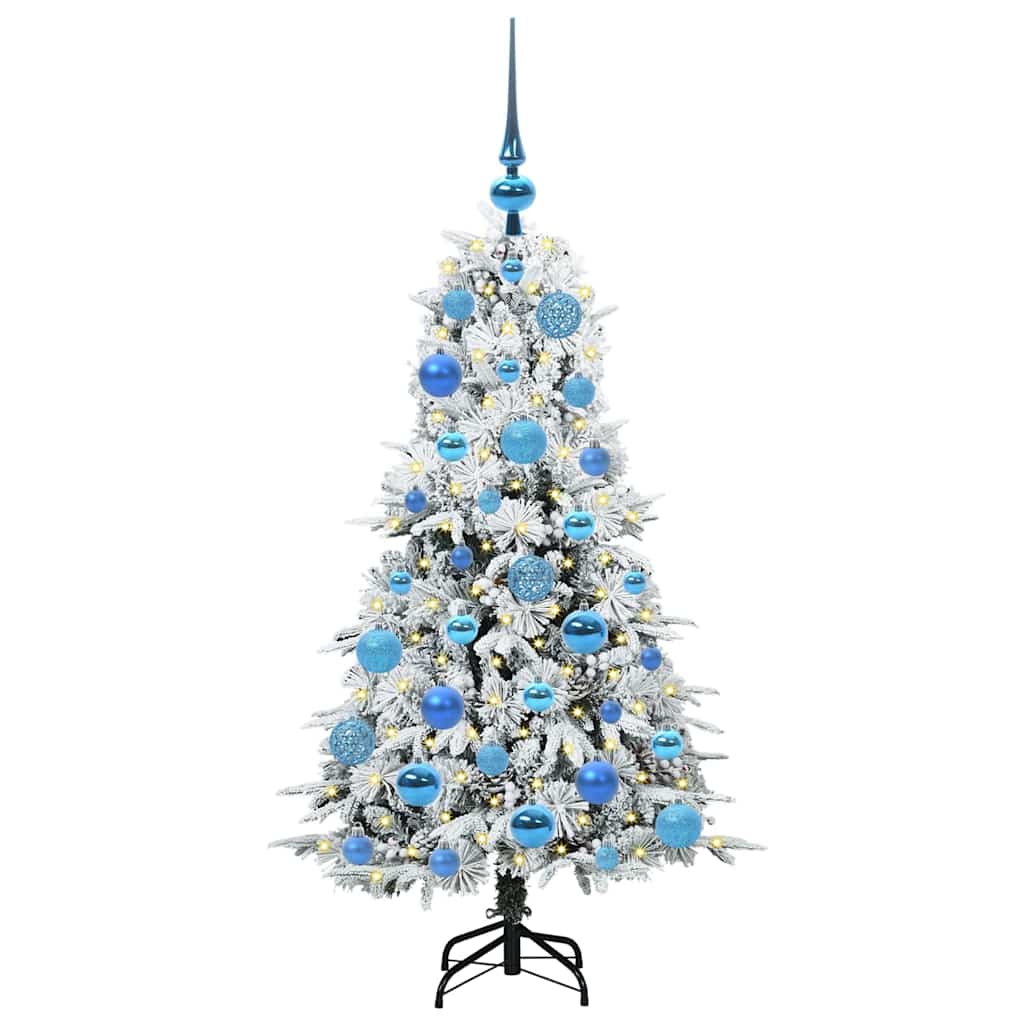 Vidaxx albero di Natale artificiale pieghevole bianco 120 cm PE e PVC