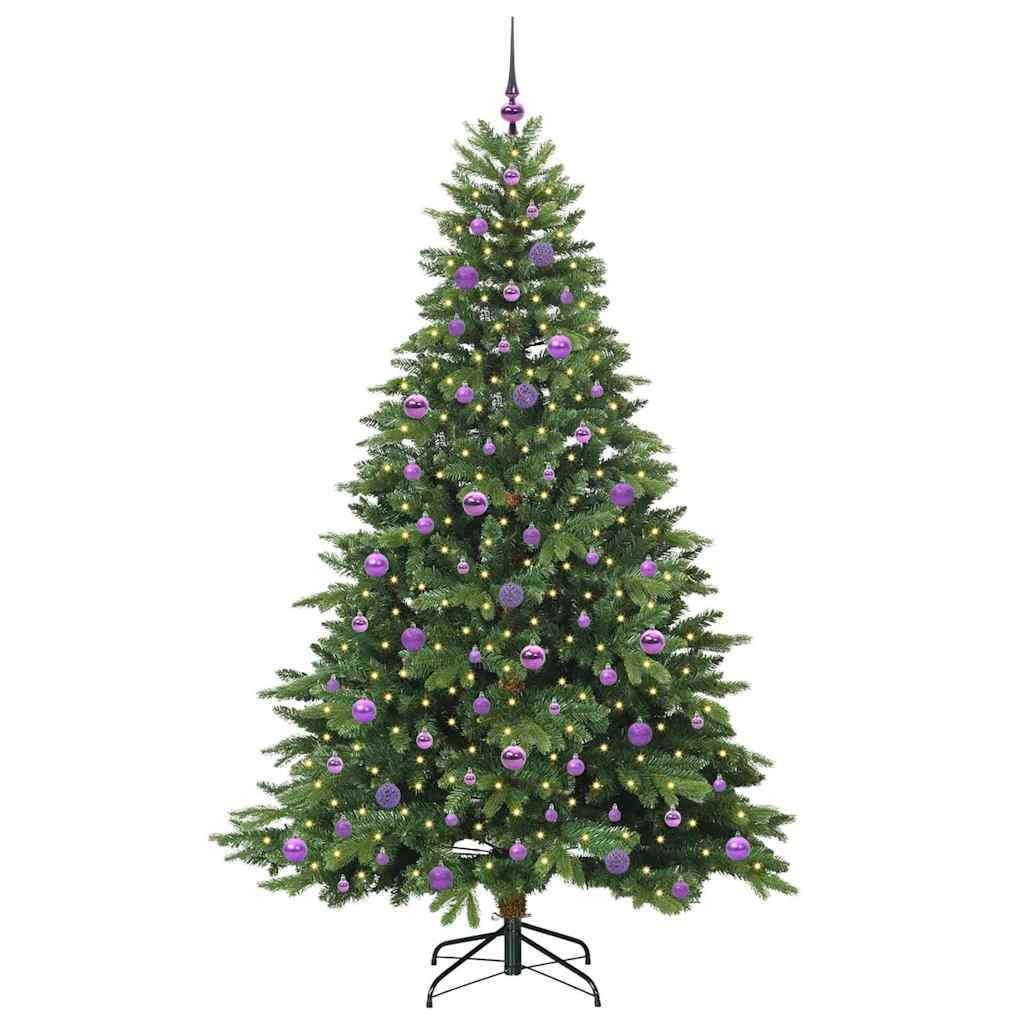 Albero di Natale artificiale Vidaxx con 300 LED con standard verde 210 cm PE e PVC