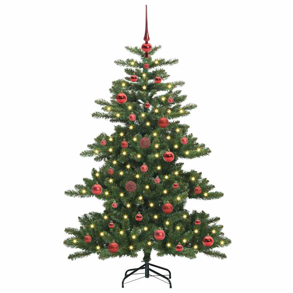 Vidaxx albero di Natale artificiale pieghevole verde 150 cm in PVC e acciaio