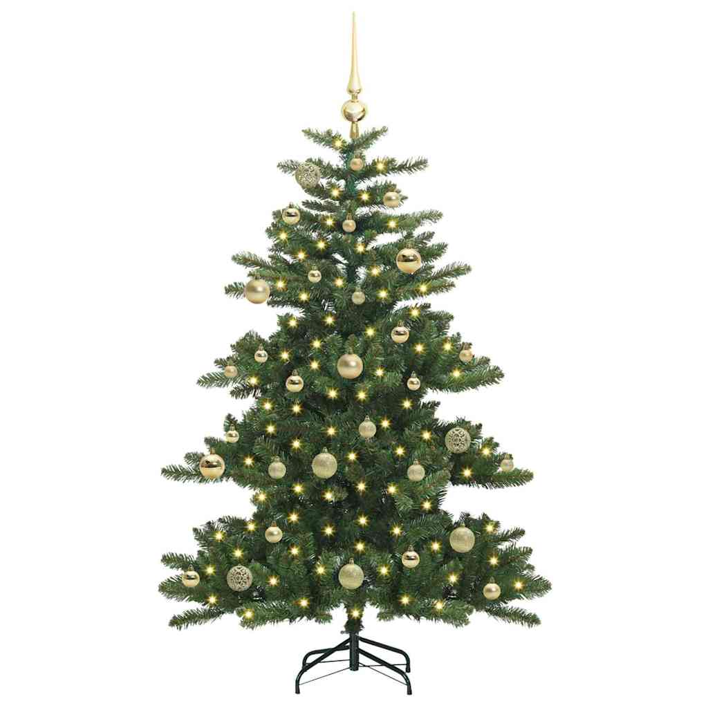 Vidaxx albero di Natale artificiale pieghevole verde 150 cm in PVC e acciaio