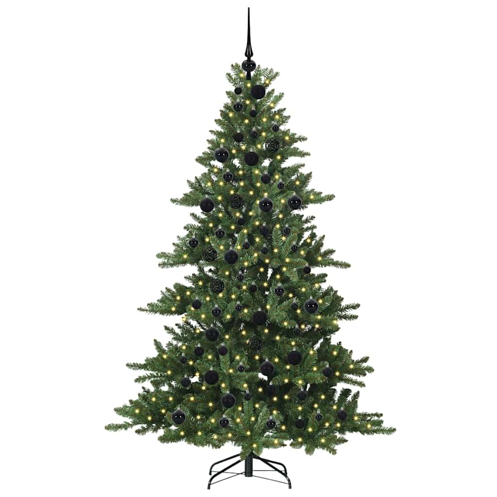 Vidaxx albero di Natale artificiale pieghevole verde 180 cm in PVC e acciaio
