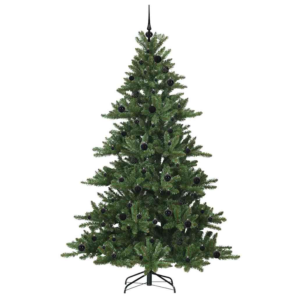 Vidaxx albero di Natale artificiale pieghevole verde 210 cm in PVC e acciaio