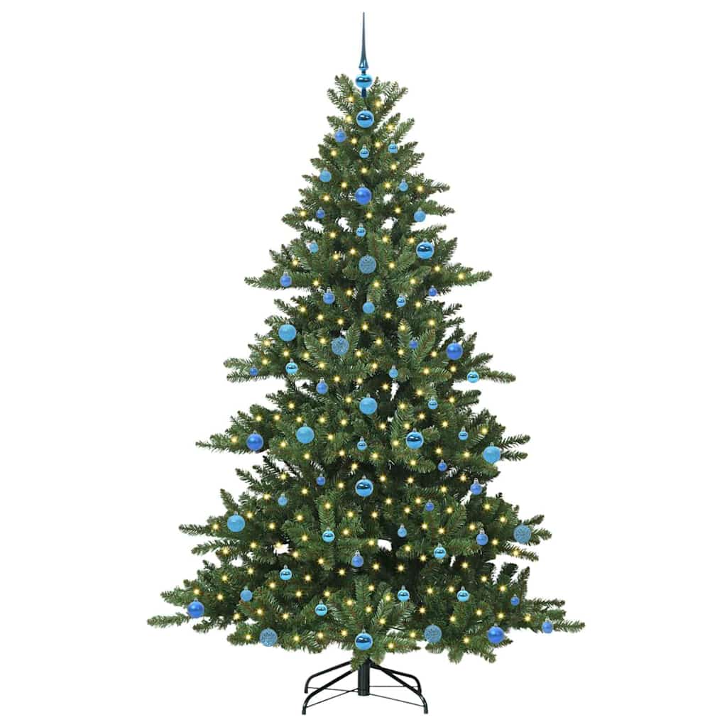 Vidaxx árbol de Navidad artificial plegable verde 210 cm PVC y acero