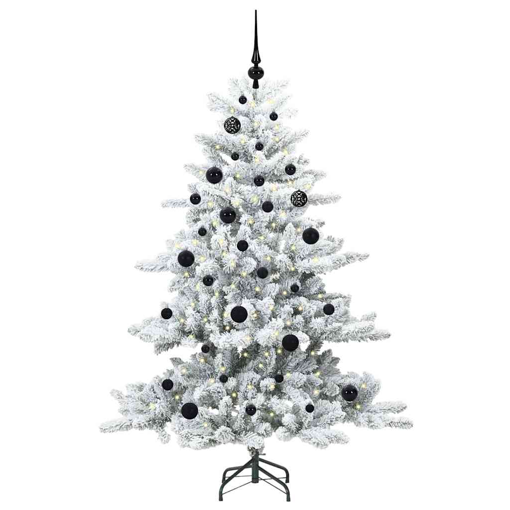 Vidaxx árbol de Navidad artificial plegable blanco 150 cm PVC y acero
