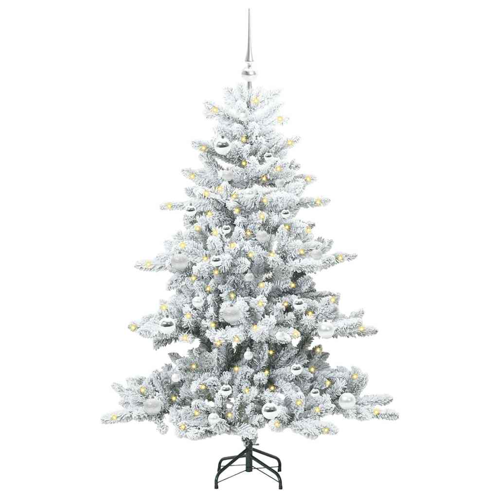 Vidaxx árbol de Navidad artificial plegable blanco 150 cm PVC y acero
