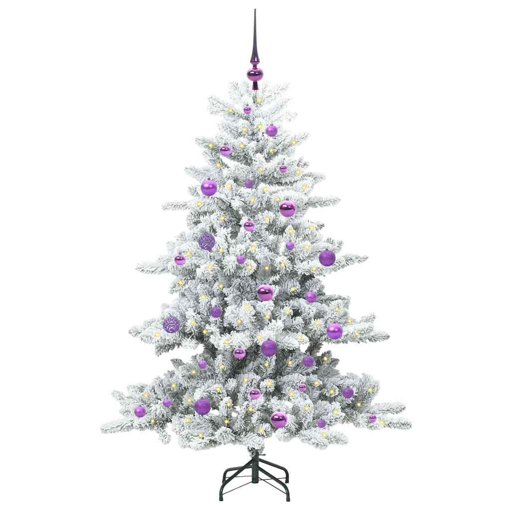 Vidaxx árbol de Navidad artificial plegable blanco 150 cm PVC y acero
