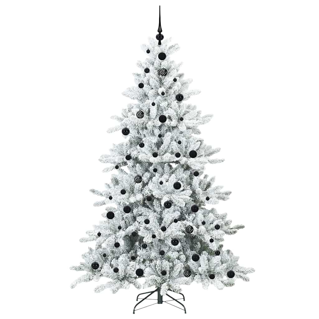 Vidaxx árbol de Navidad artificial plegable blanco 210 cm PVC y acero