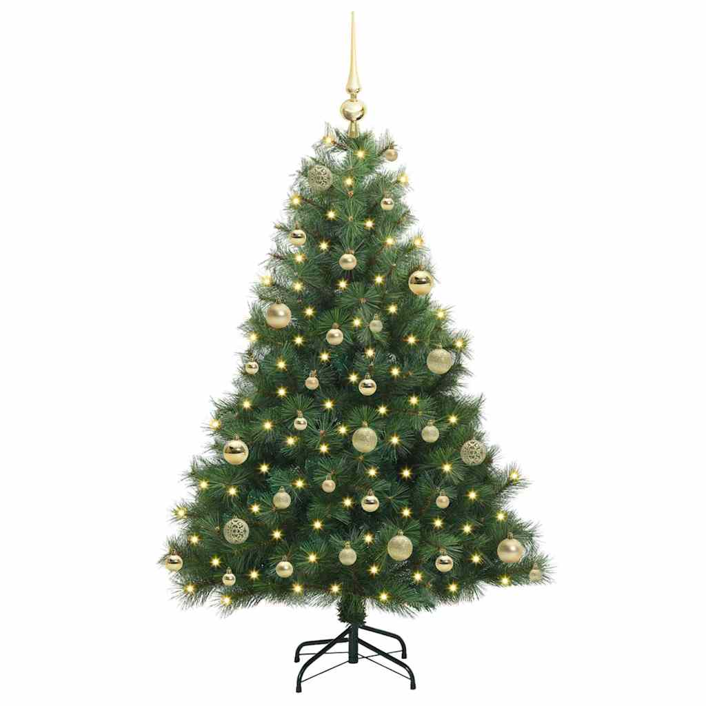 Albero di Natale artificiale Vidaxx con 150 LED con standard verde 120 cm PE e PVC