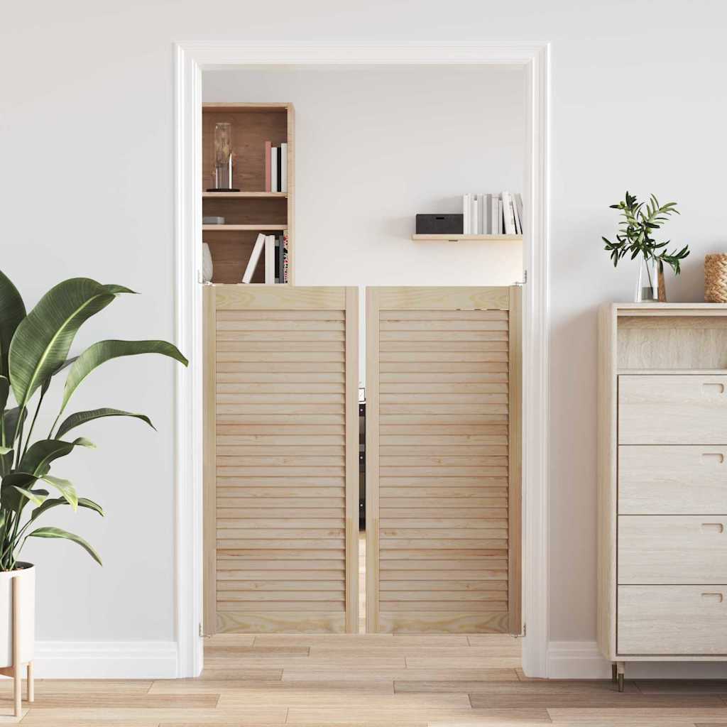 Anta dell'armadio Vidaxx 2 pezzi naturale 49,5 x 2,1 x 110 cm in legno di pino massiccio