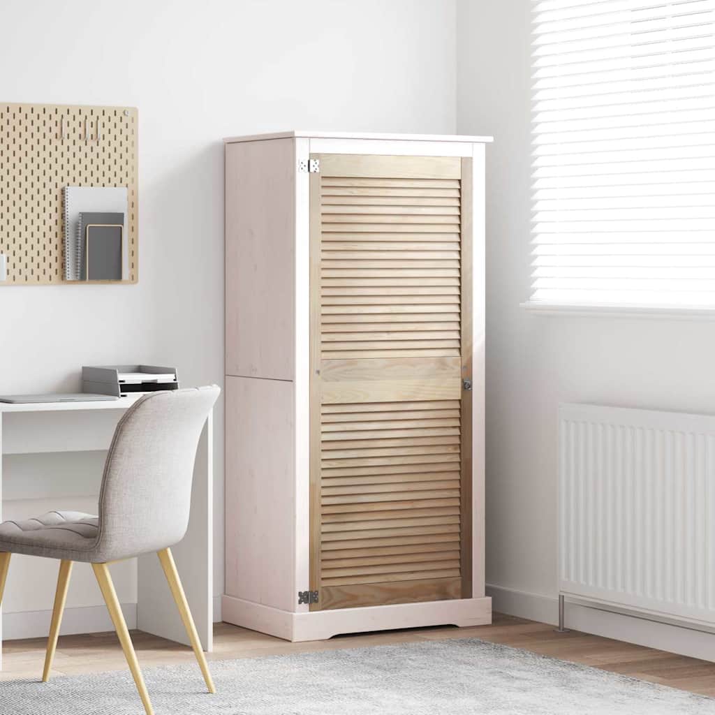 Vidaxl kastdeur naturel 140,5 x 2,1 x 59,5 cm massief grenenhout