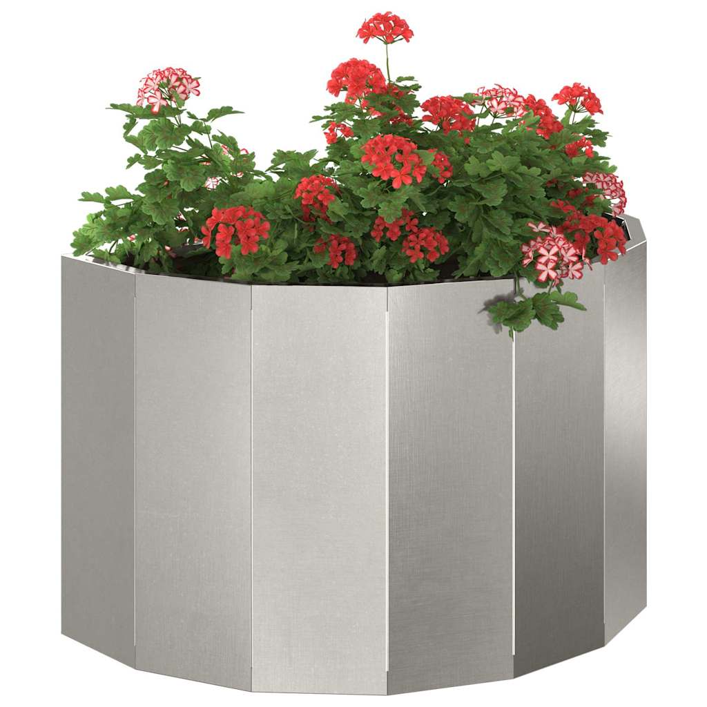 Fioriera Vidaxx argento 60 x 30 x 35 cm in acciaio inossidabile