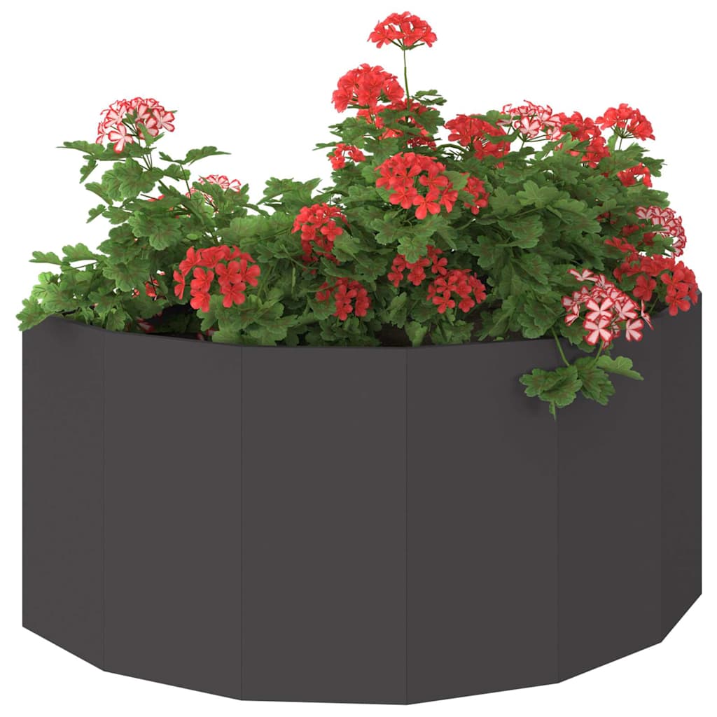 Jardinera vidaxx negro 120 x 60 x 50 cm acero