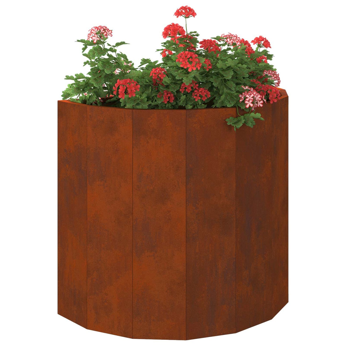 Fioriera Vidaxl arrugginito 60 x 30 x 50 cm in acciaio corten