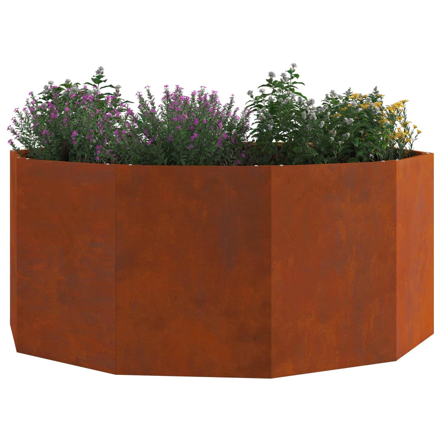 Fioriera Vidaxx arrugginito 120 x 120 x 50 cm in acciaio corten