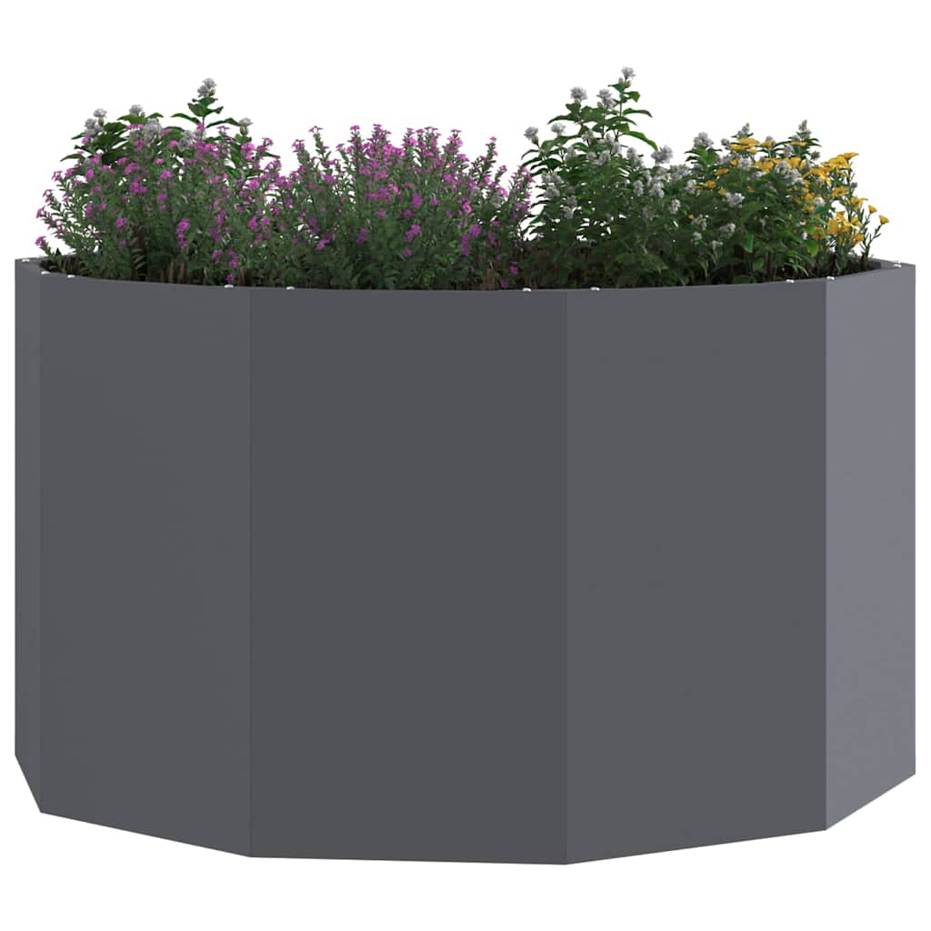 Jardinera vidaxx antracita 90 x 90 x 50 cm acero