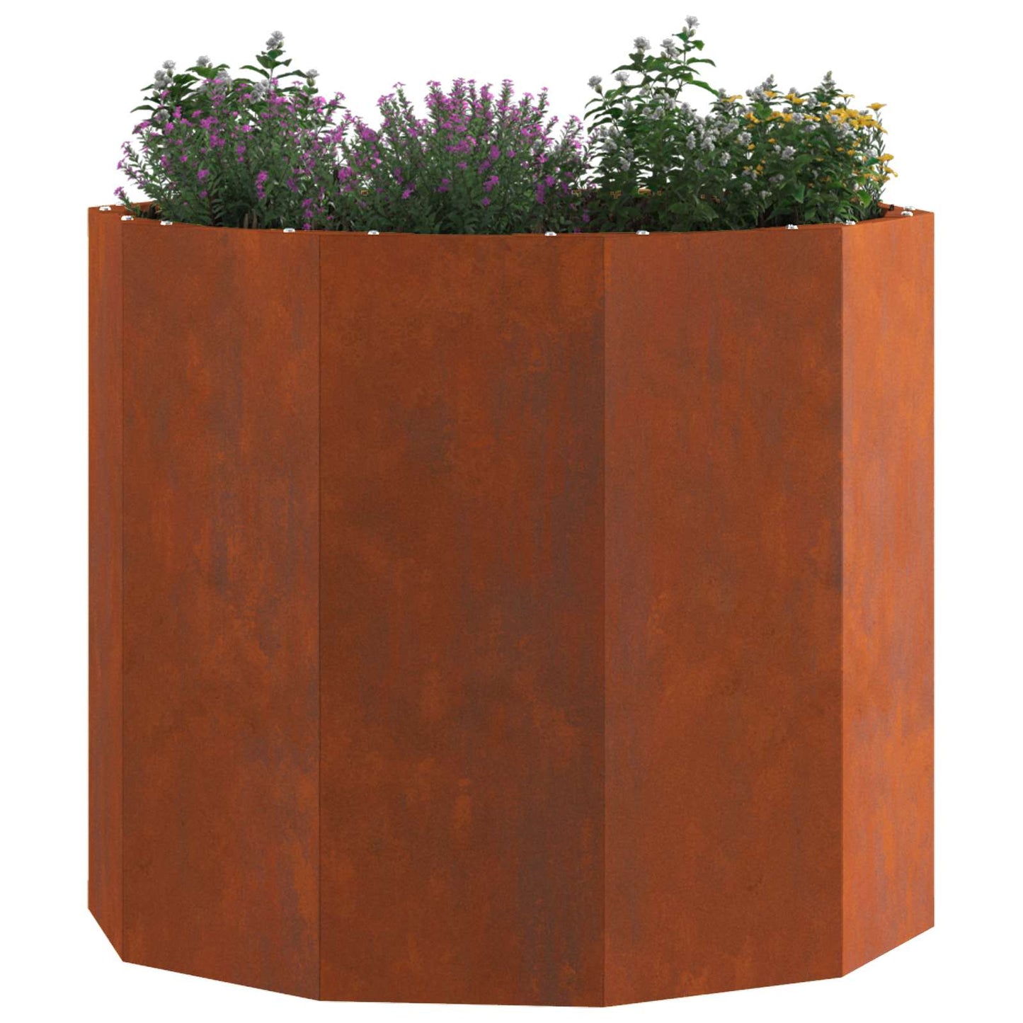 Jardinera vidaxl oxidada 60 x 60 x 50 cm acero corten