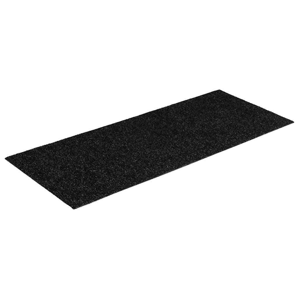 VidaXL alfombrillas para escaleras autoadhesivas 30 piezas 60x25 cm negro rectangular