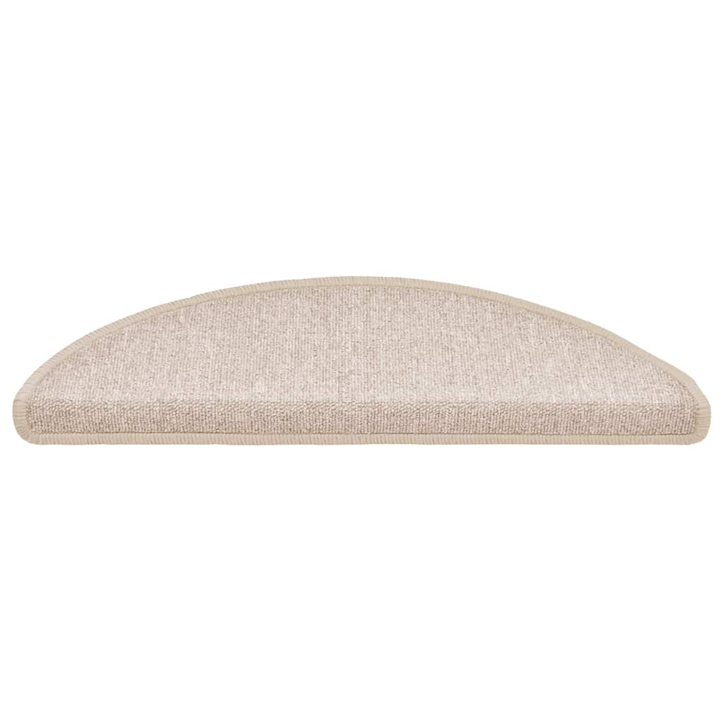 Vidaxx alfombrillas para escaleras 30uds 56x17x3 cm topo semicirculares