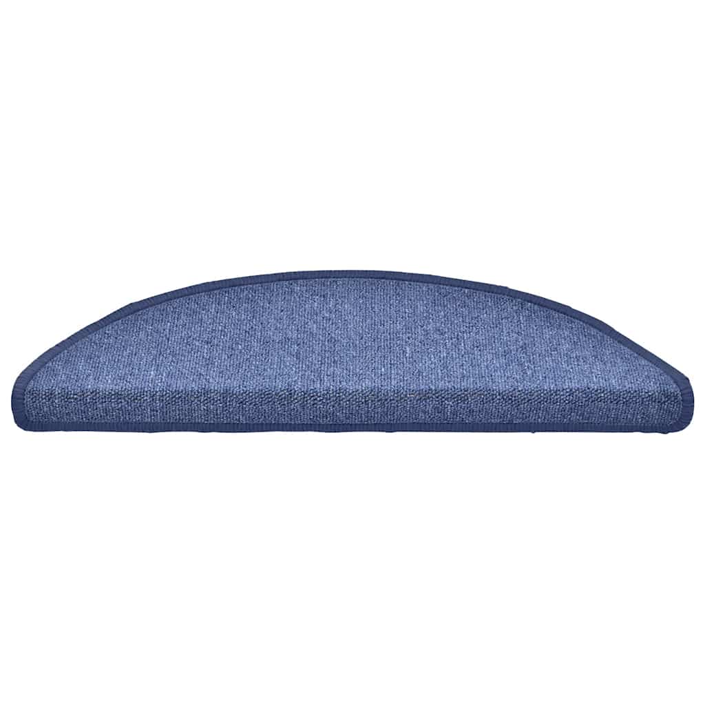 Tappetini per scale Vidaxx 30 pz 56x17x3 cm blu semicircolare