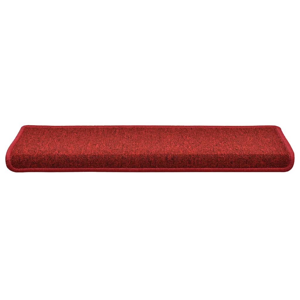 Tappetini VidaXL 30 pz 65x21x4 cm bordo rettangolare rosso