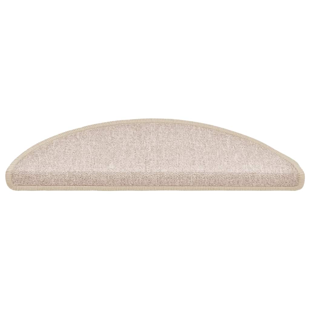 VidaXL Tappetini per scale 20 pz 56x17x3 cm tortora semicircolare