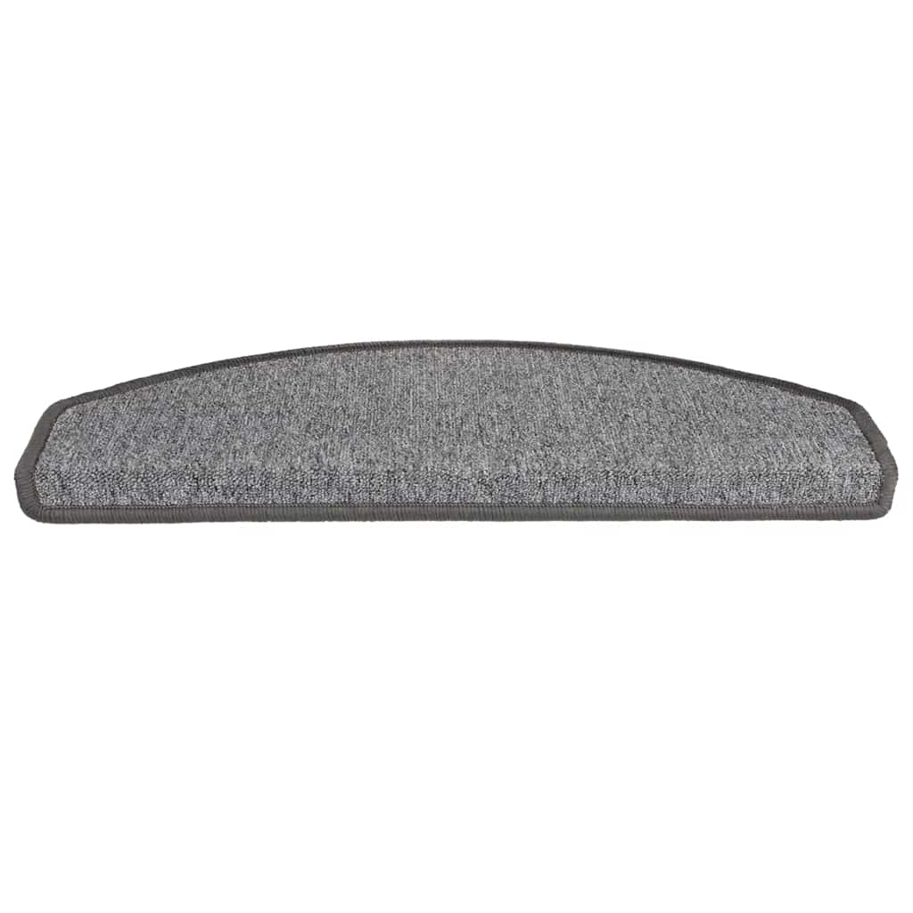 Tappetini per scale Vidaxx 20 pz 65x24x4 cm grigio scuro semicircolare grande
