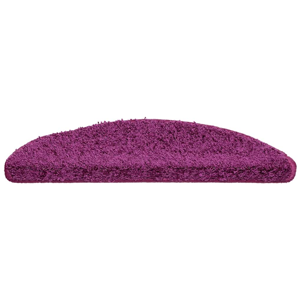 Vidaxl trapmatten 30 st 56x17x3 cm violet halfrond