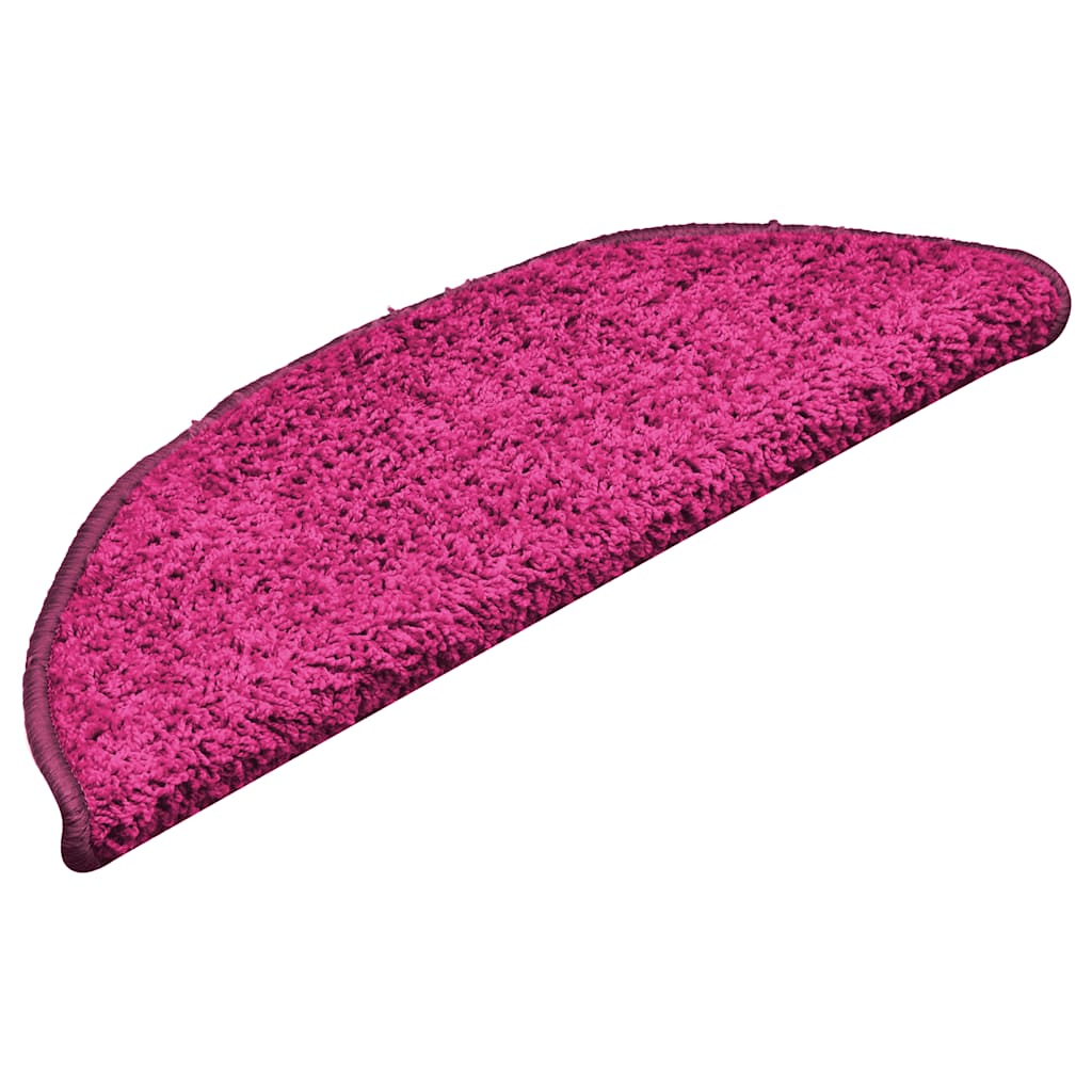 Vidaxl trapmatten 30 st 56x17x3 cm roze halfrond