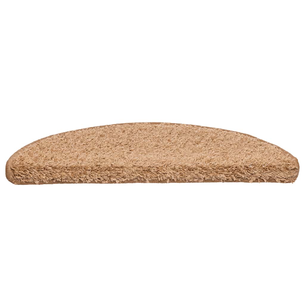 Vidaxl trapmatten 20 st 56x17x3 cm beige halfrond