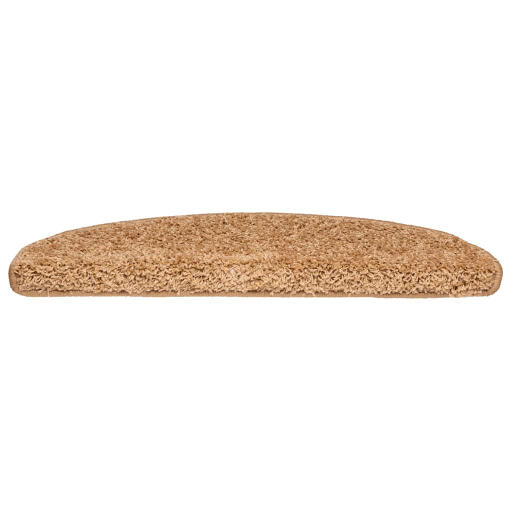 Tappetini per scale Vidaxx 20 pz 65x21x4 cm beige semicircolare grande