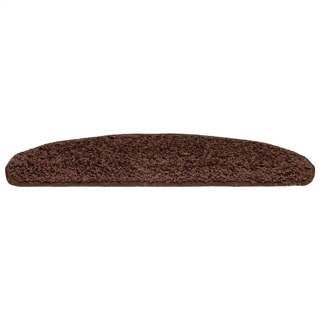 Vidaxl trapmatten 20 st 65x21x4 cm bruin halfrond groot