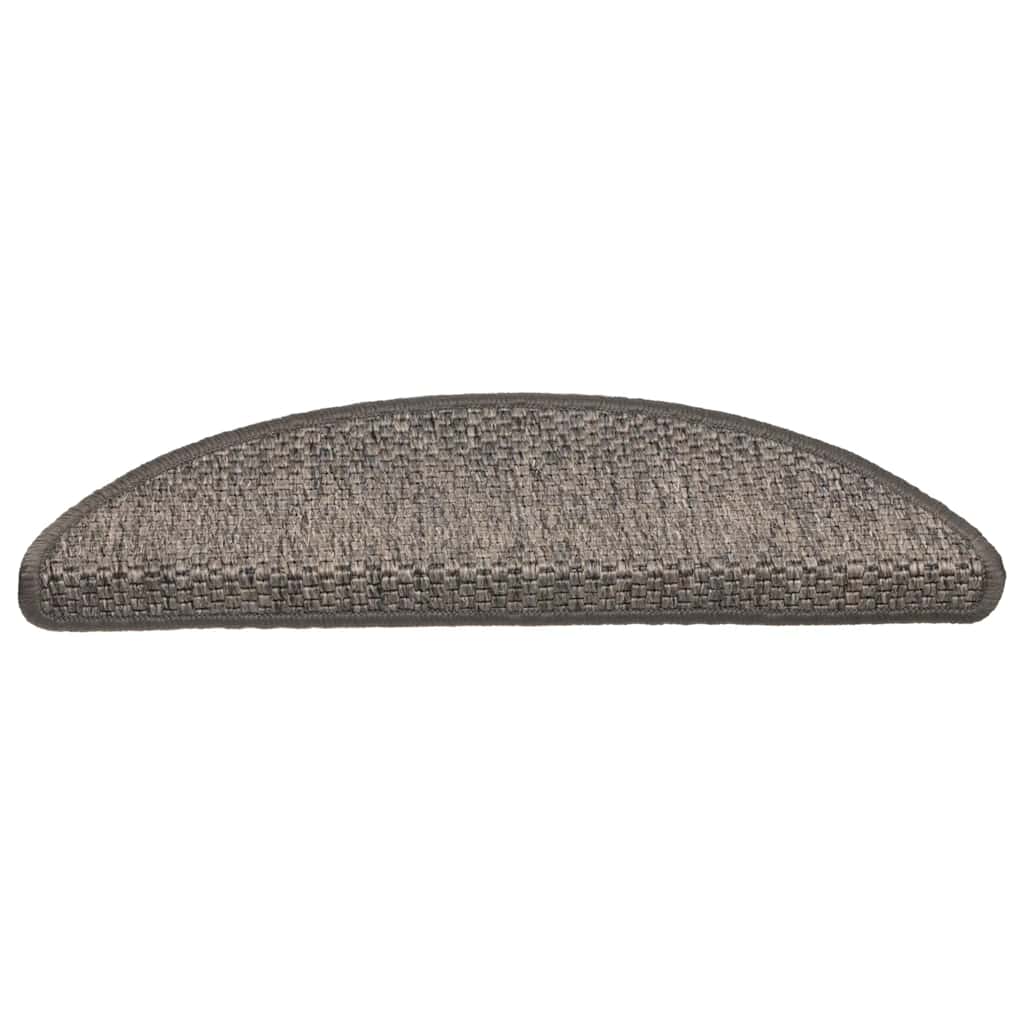 VidaXL alfombrillas para escaleras autoadhesivas aspecto sisal 30 uds 56x17x3 cm gris-beige
