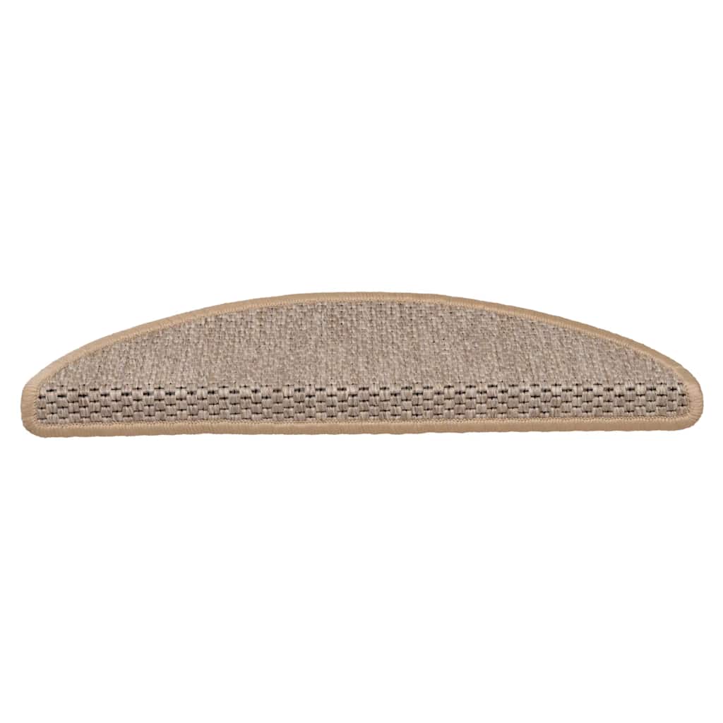 VidaXL alfombrillas para escaleras autoadhesivas aspecto sisal 30 unidades 56x17x3 cm beige claro