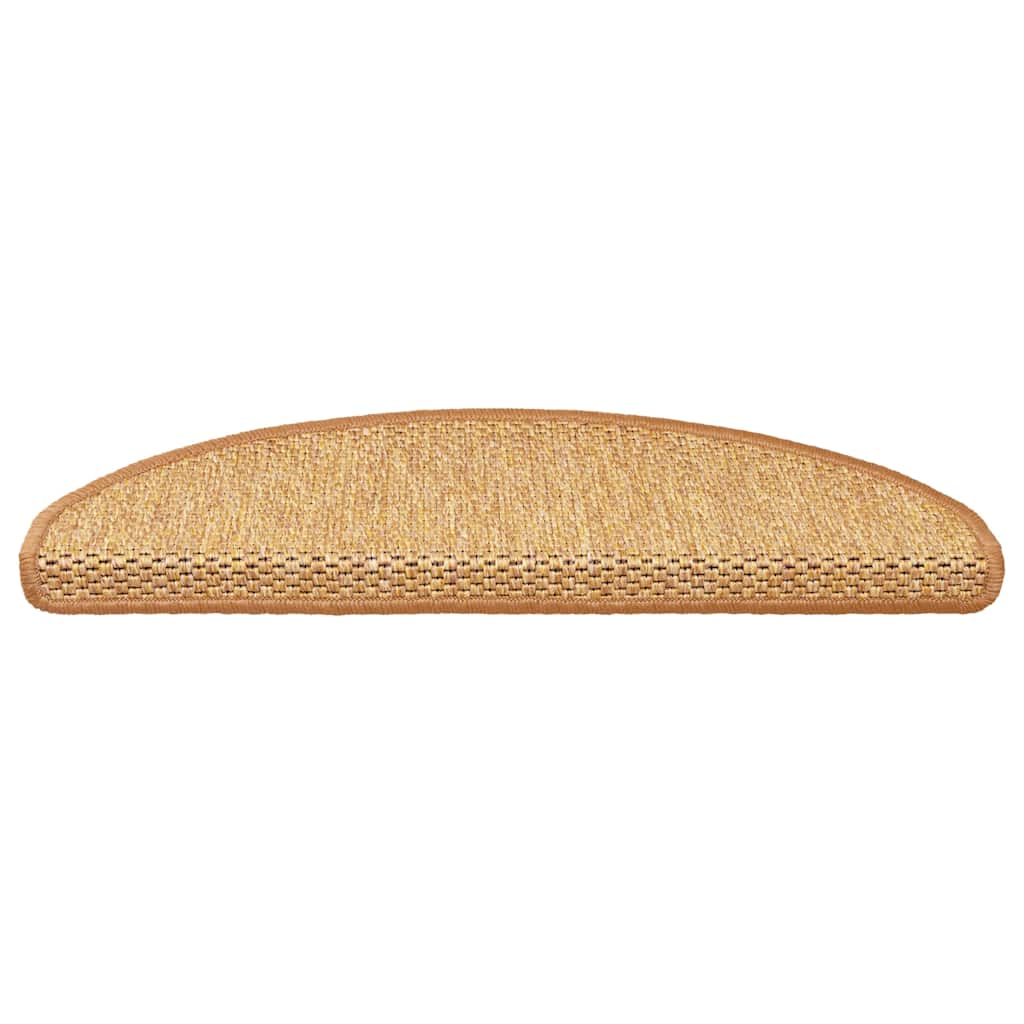 VidaXL Tappetini per scale autoadesivi aspetto sisal 30 pezzi 65x21x4 cm sisal