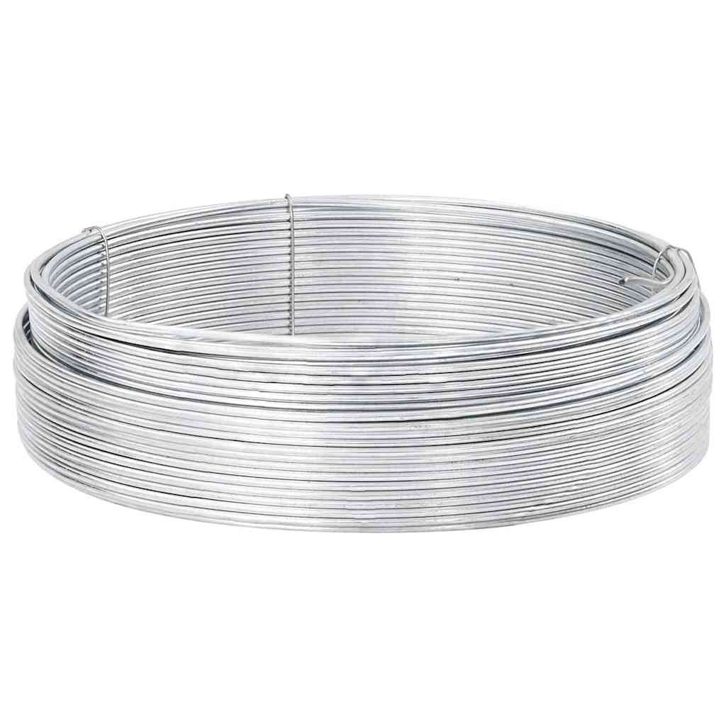 Vidaxl hek binddraad zilver 33 m warm verzinkte draad