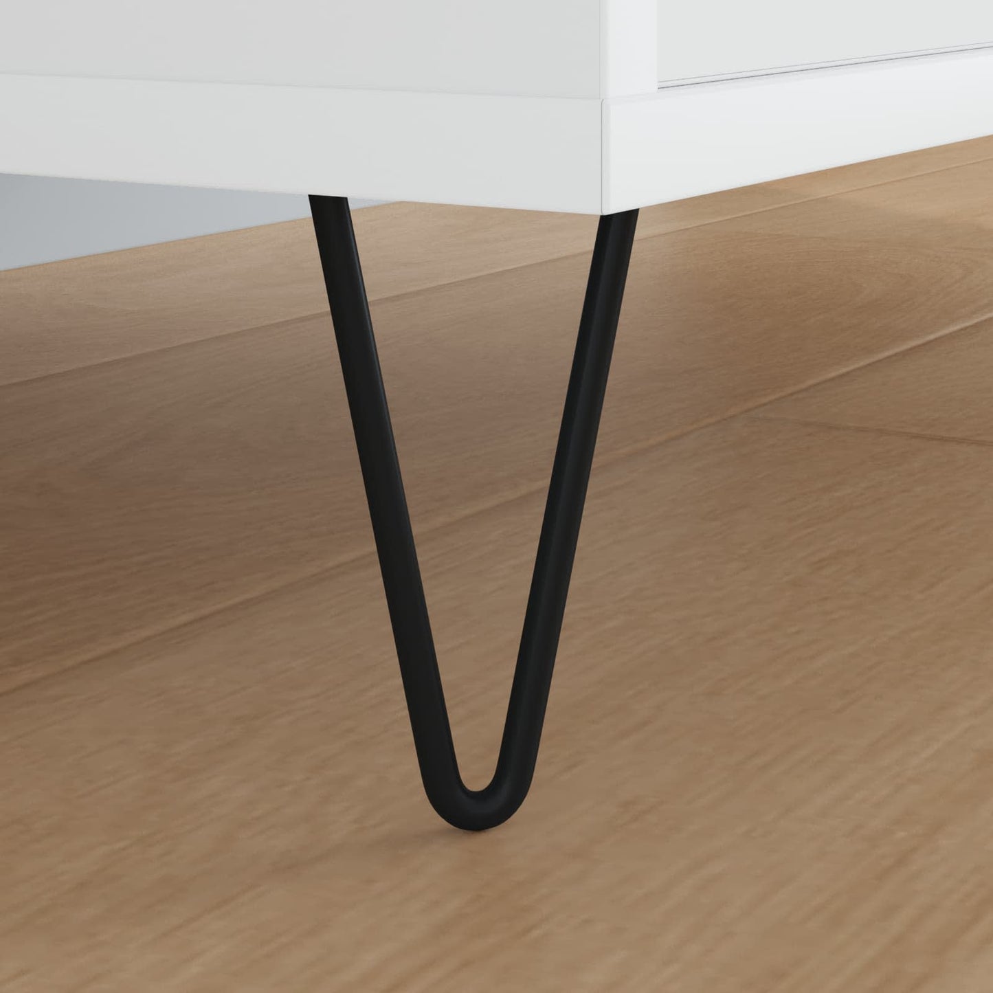 Vidaxxl pata para mueble 12 piezas negro 54,1 x 54,1 x 100 mm hierro