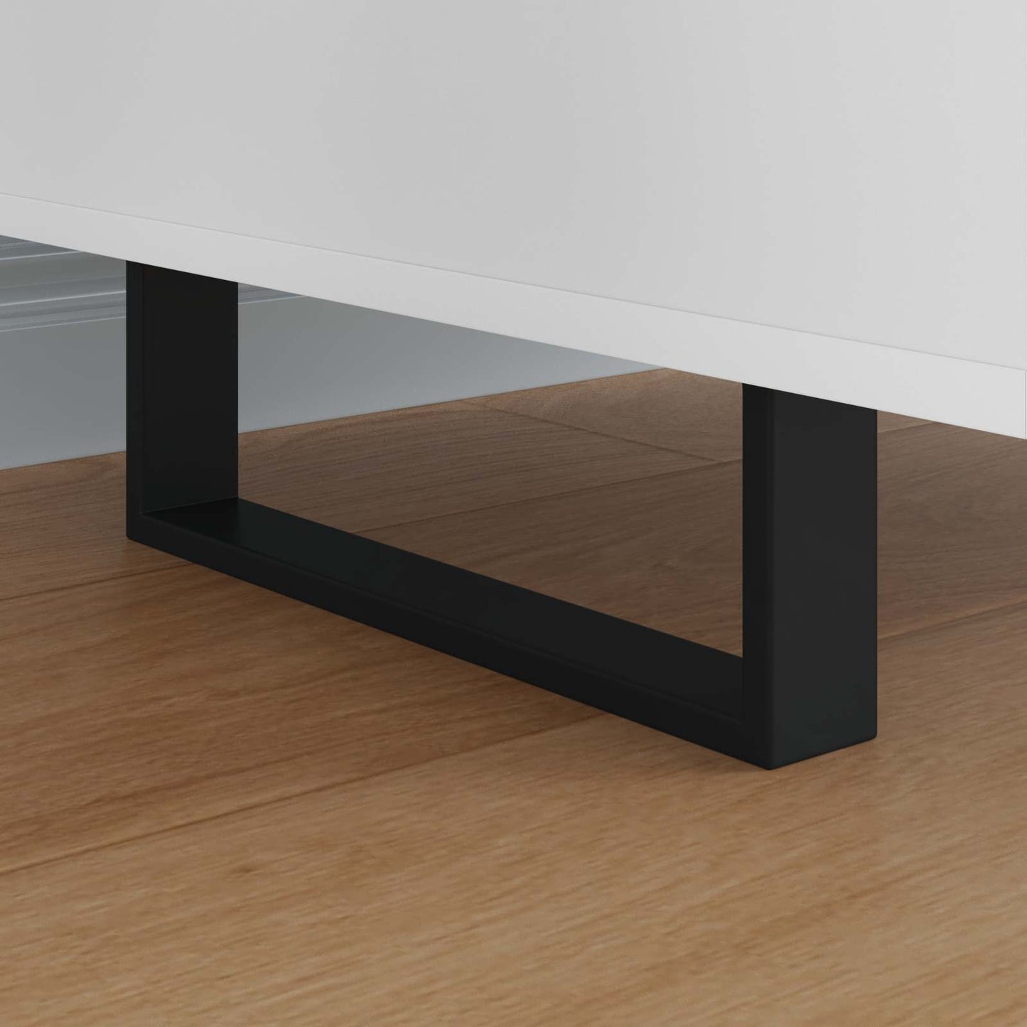 Gambe per mobili Vidaxxl 12 pz nero 311 x 40,5 x 100 mm ferro