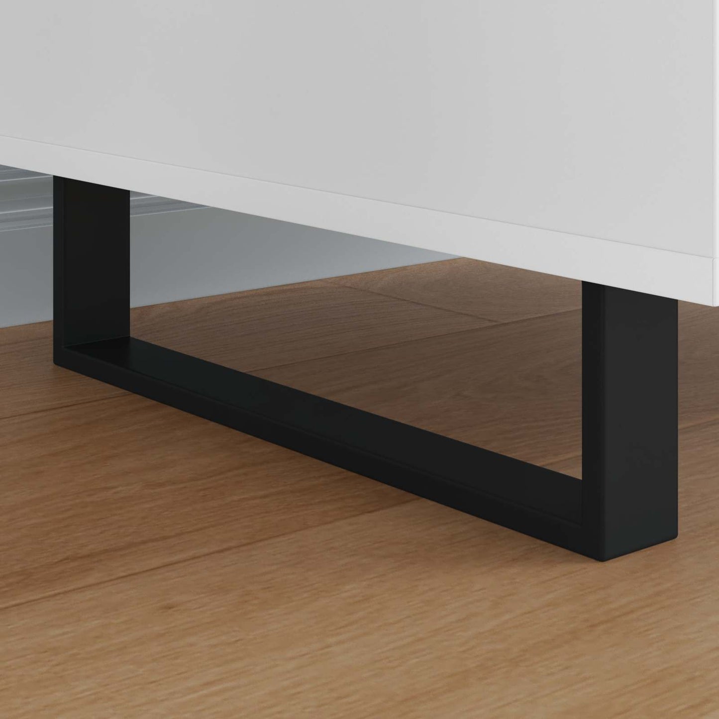 Vidaxxl patas para muebles 12 piezas negro 376 x 40,5 x 100 mm hierro