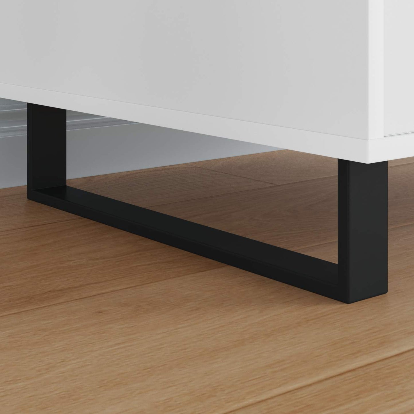 Gambe per mobili Vidaxxl 12 pz nero 436 x 40,5 x 100 mm ferro