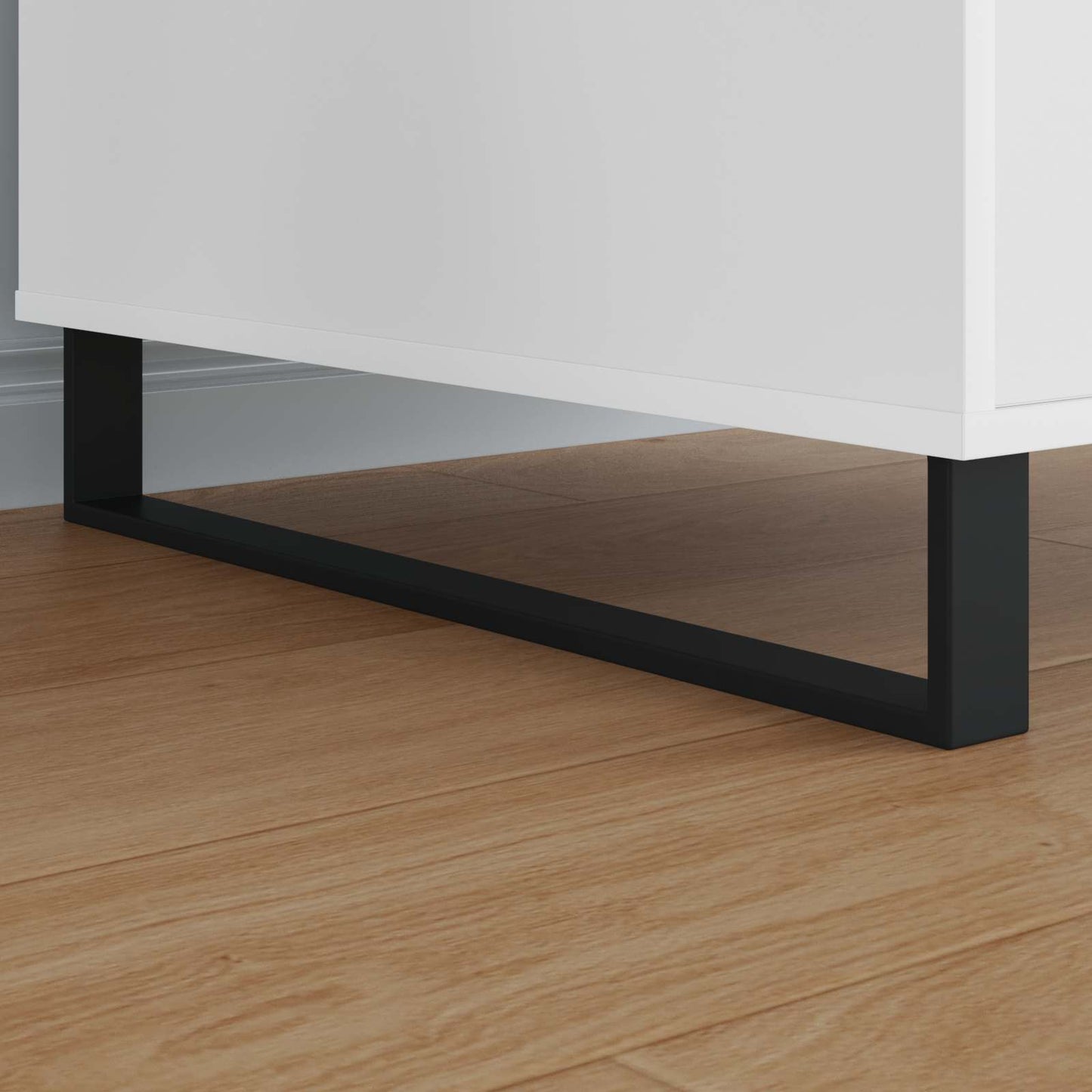 Gambe per mobili Vidaxxl 12 pz nero 596 x 40,5 x 100 mm ferro