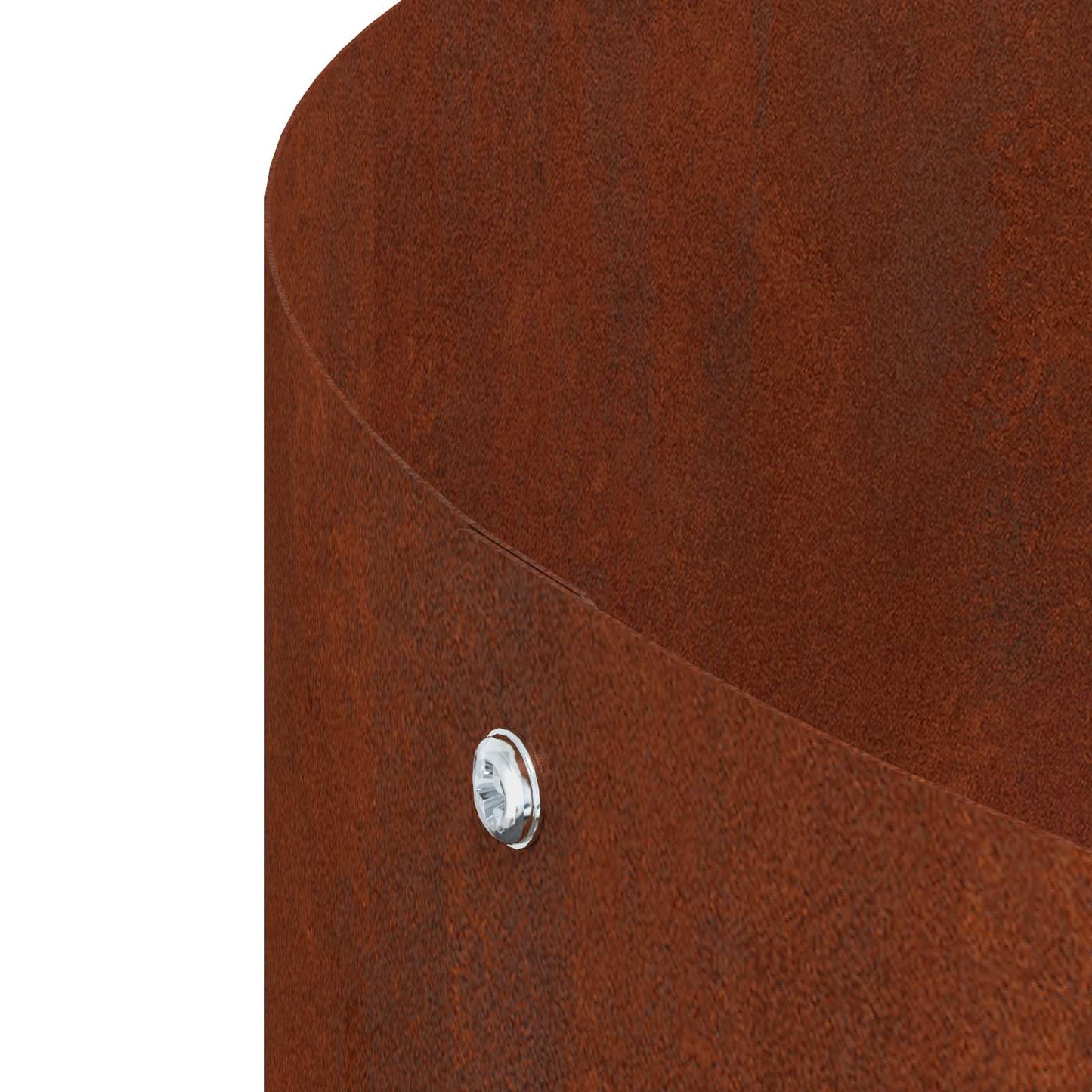 Anello per piante Vidaxl marrone 30 x 30 x 20 cm in acciaio corten