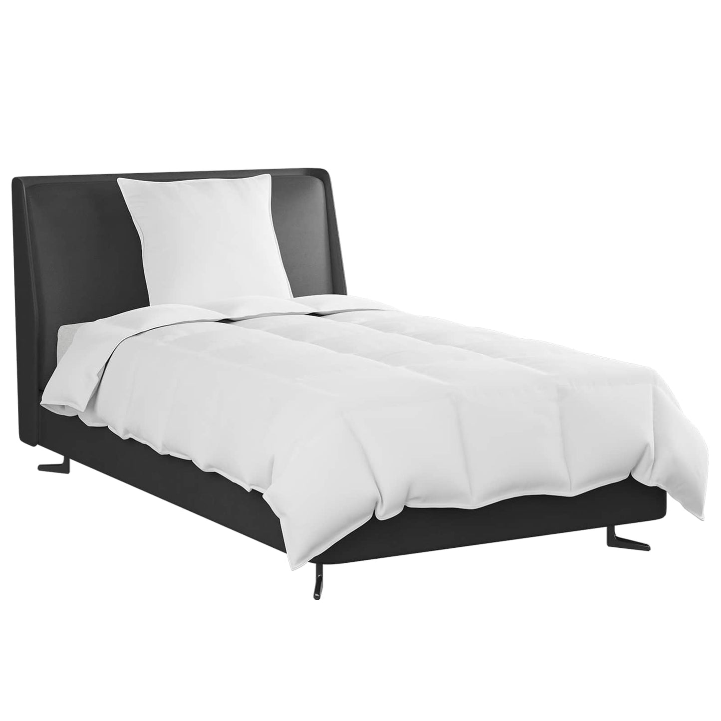 Vidaxl edredón de verano con almohada 2 piezas plumón blanco