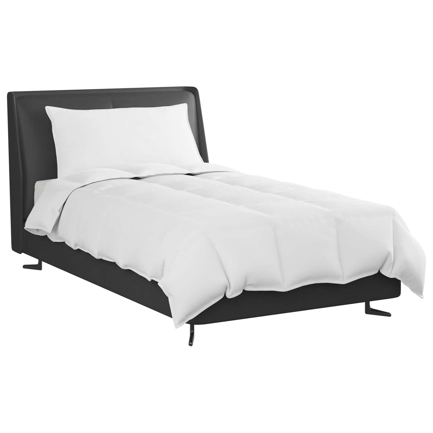 Vidaxl edredón de verano con almohada 2 piezas plumón blanco