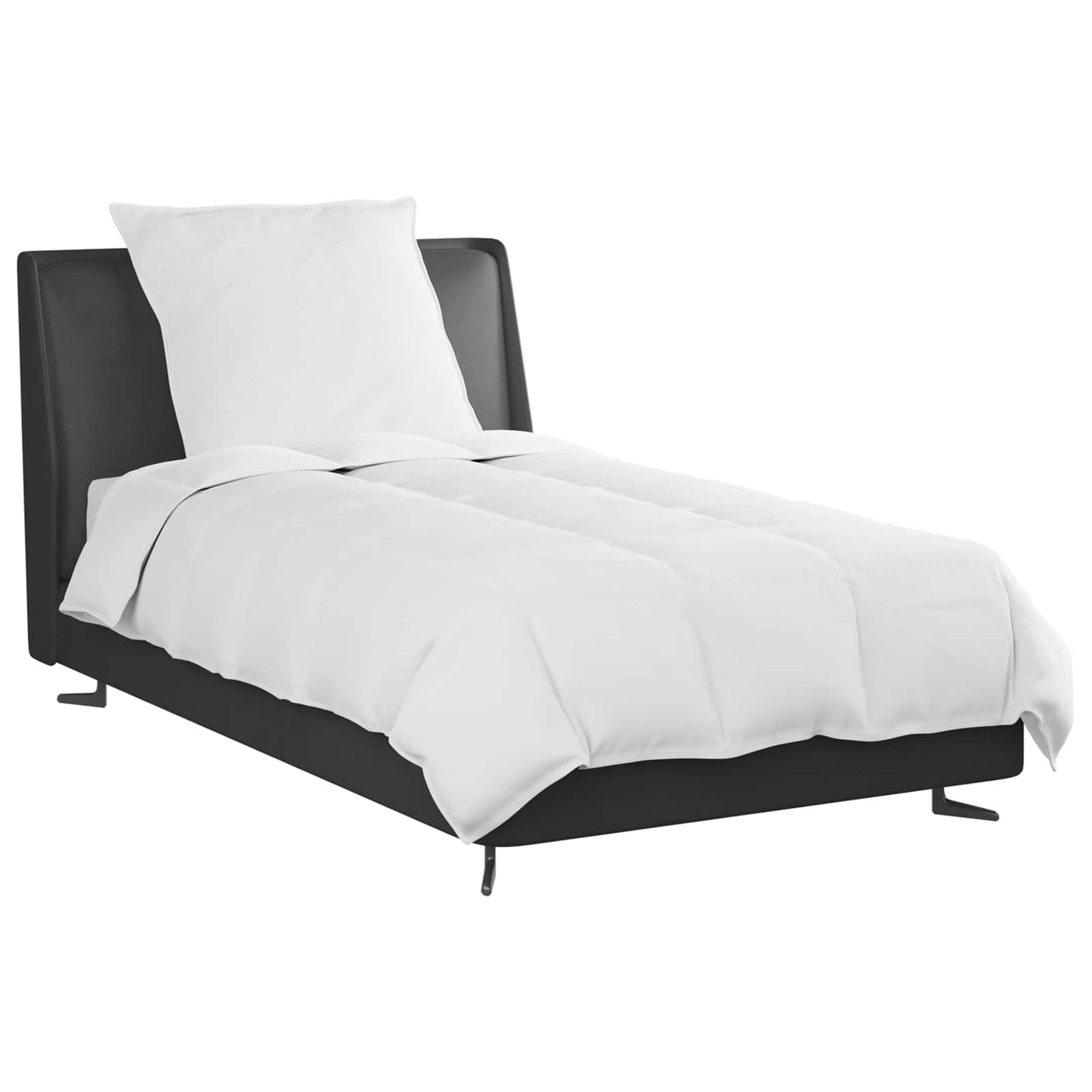 Vidaxl edredón de verano con almohada 2 piezas plumón blanco