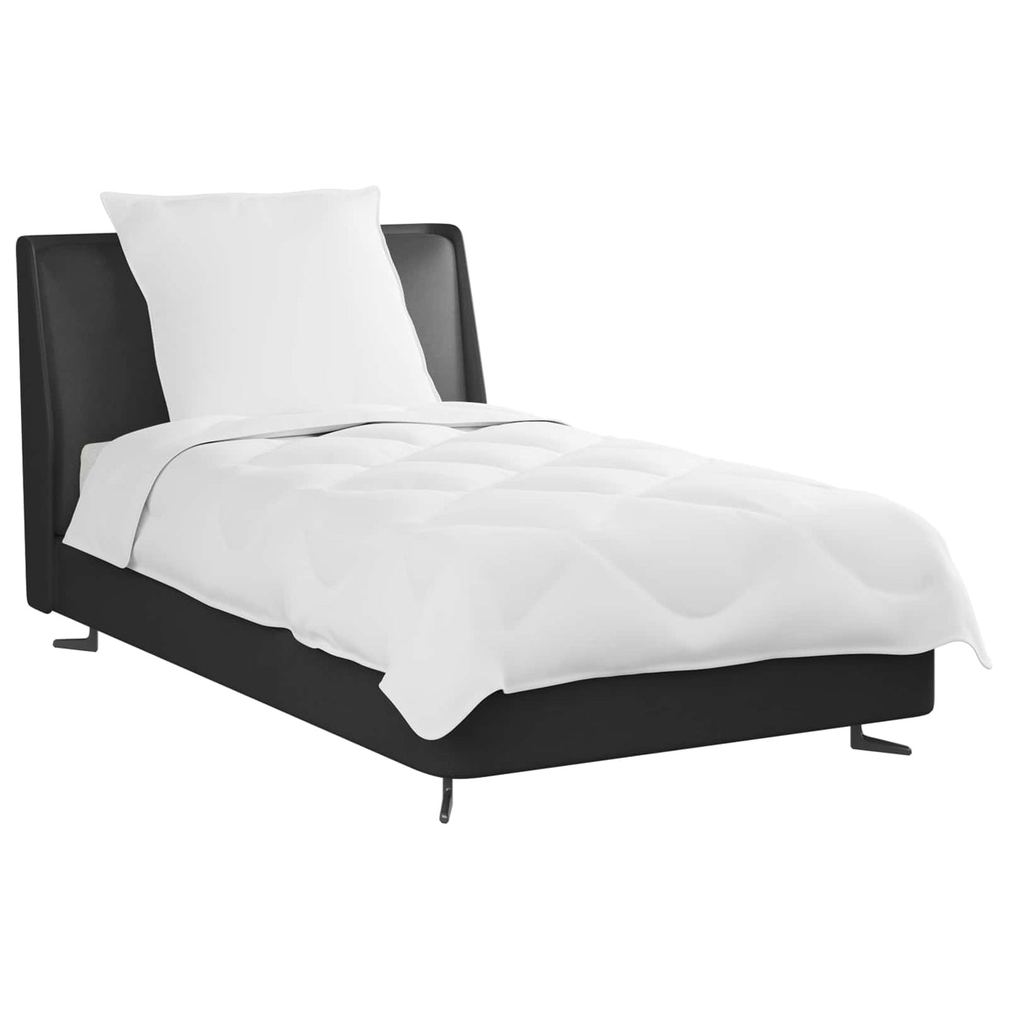 Vidaxl edredón de verano con almohada 2 piezas microfibra blanco